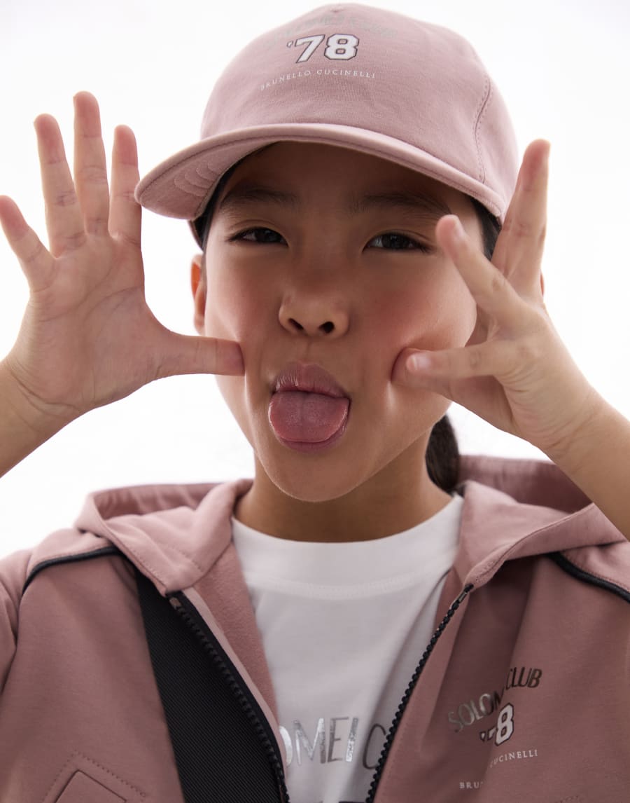 Baseball cap with graphic Pink Girls - Brunello Cucinelli