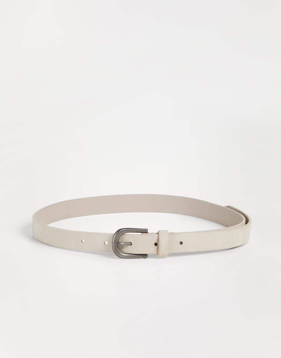 Ремень из замши Слоновая Кость Девочки - Brunello Cucinelli