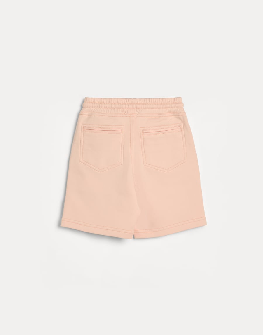 French terry Bermuda shorts Orange Boys - Brunello Cucinelli