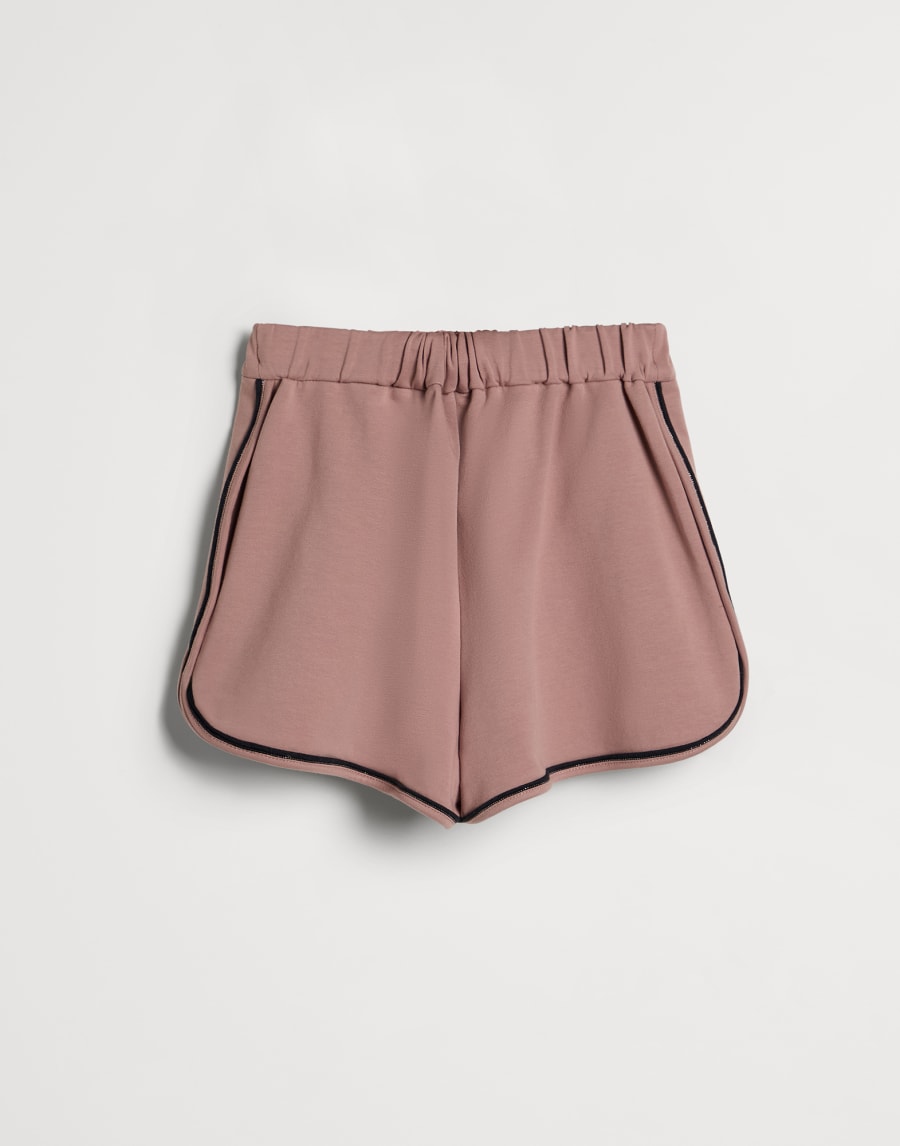 Lightweight French terry shorts Pink Girls - Brunello Cucinelli