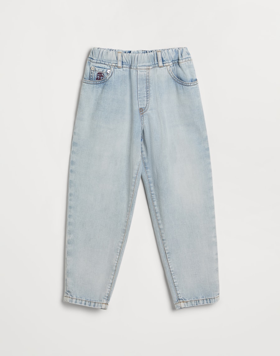 ライトウェイトデニム トラウザーズ ペールデニム ボーイズ - Brunello Cucinelli