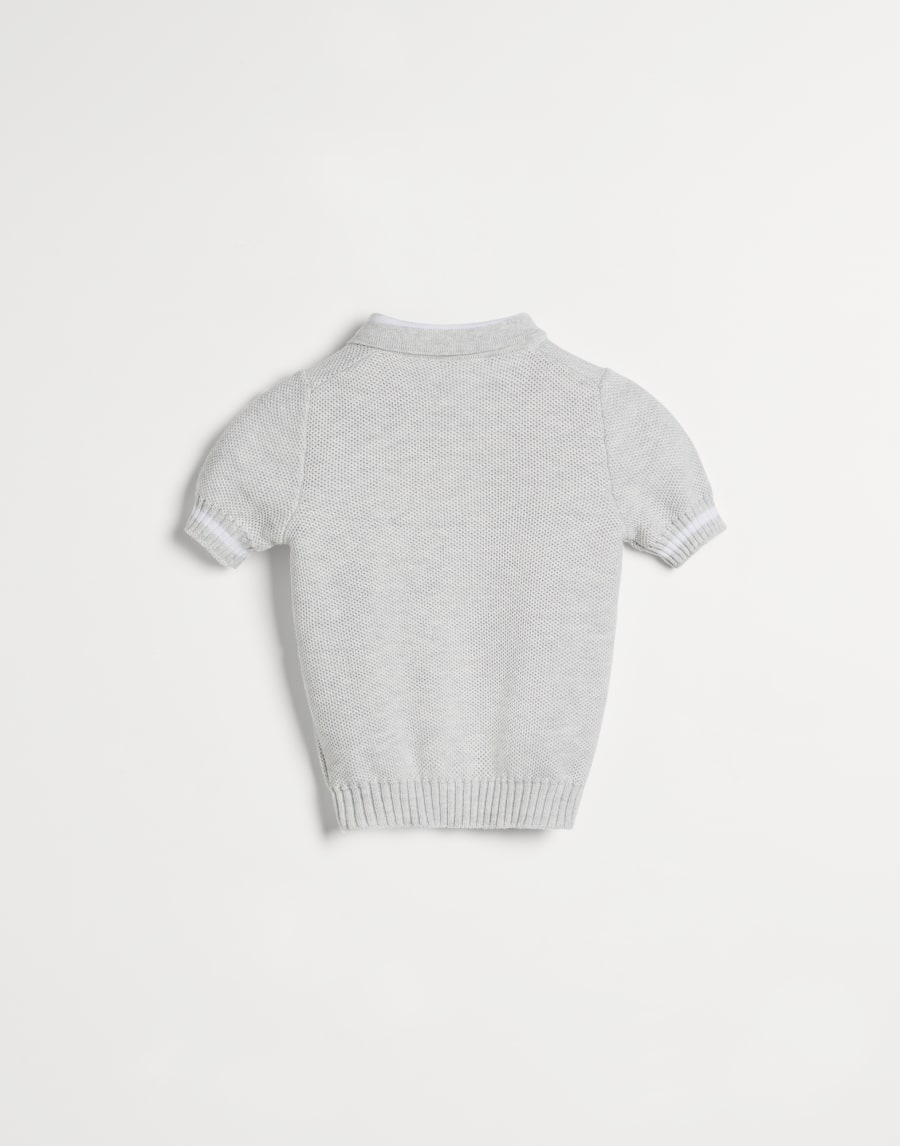 ベビーバーニー ニットポロシャツ ミスト ベビー - Brunello Cucinelli
