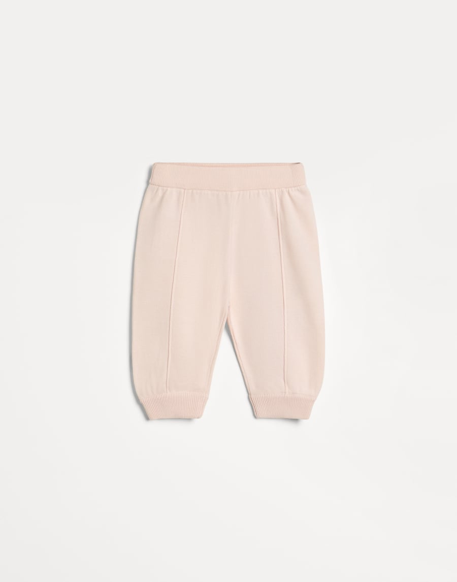 Baby Bernie jacquard knit trousers Pink Baby - Brunello Cucinelli