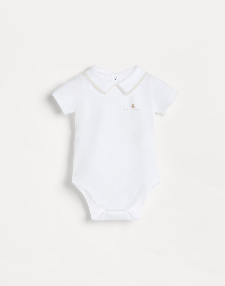 Набор из двух боди Baby Bernie Овсяный Малыши - Brunello Cucinelli
