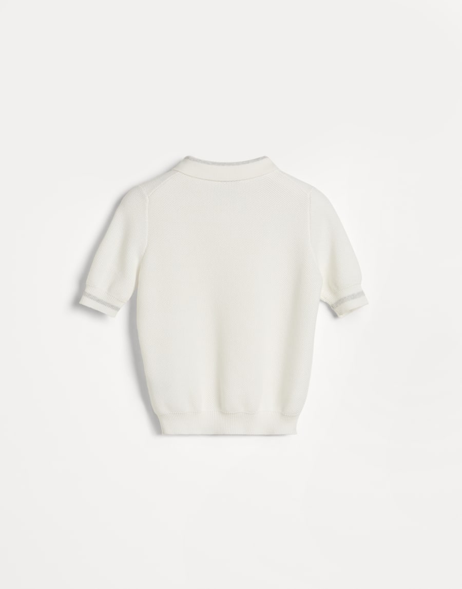 Polo Bernie in maglia Panama Baby - Brunello Cucinelli