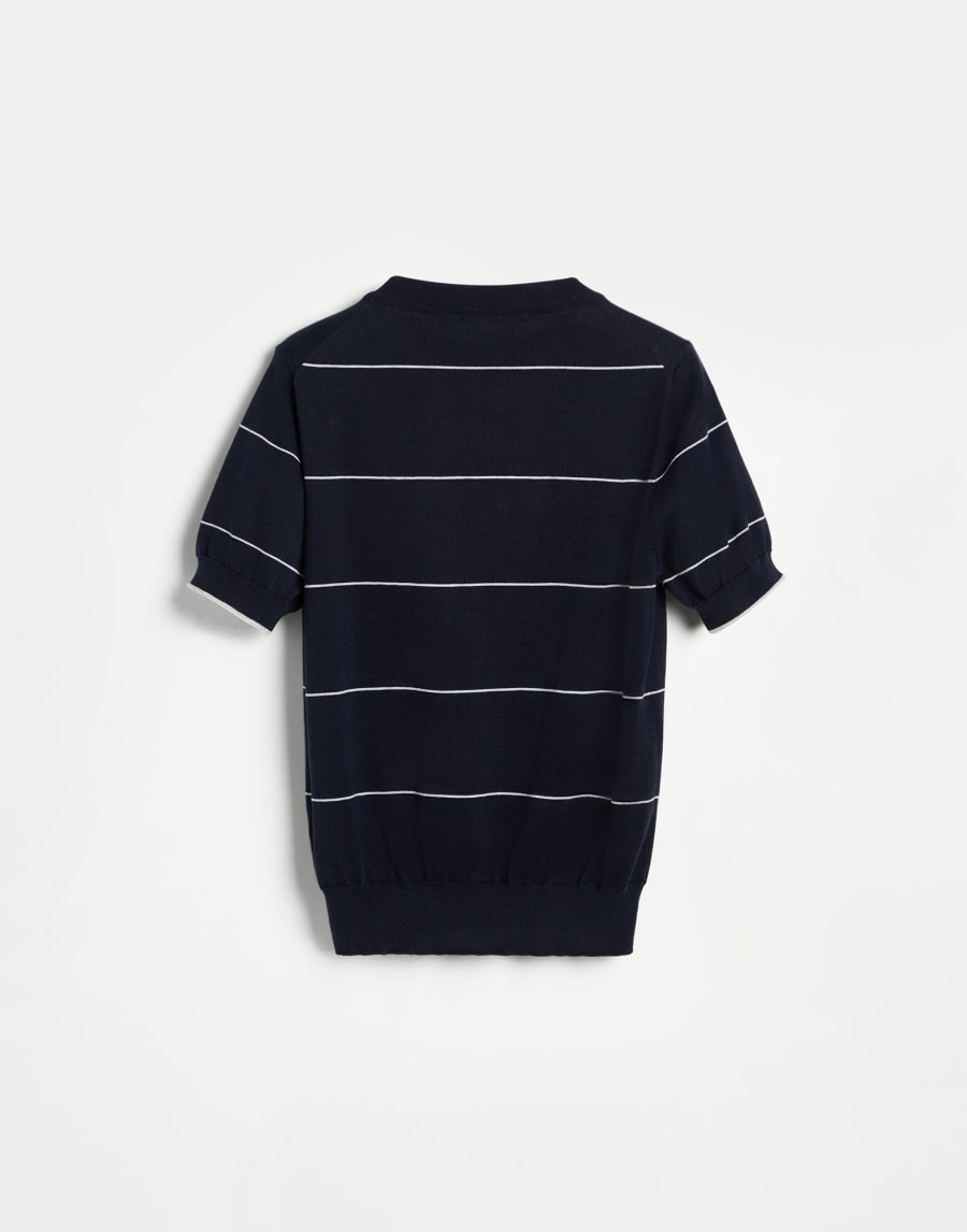 Трикотажная футболка Темно-Синий Мальчики - Brunello Cucinelli