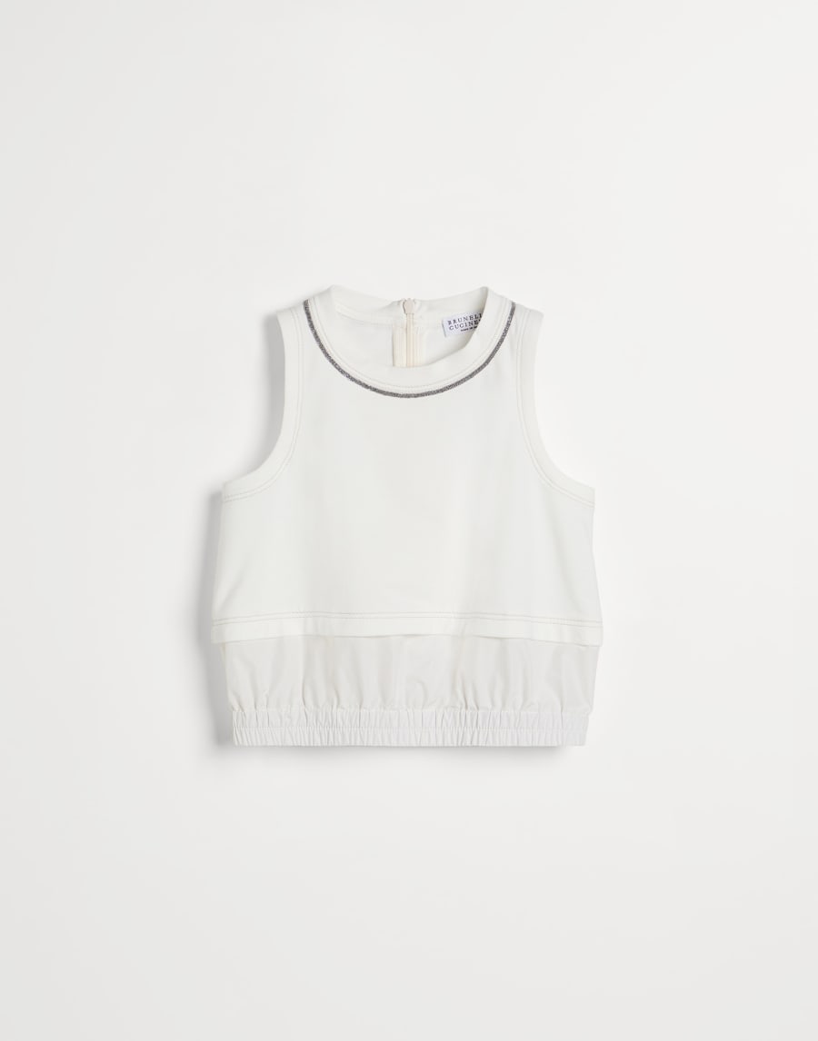 Lightweight French terry top White Girls - Brunello Cucinelli
