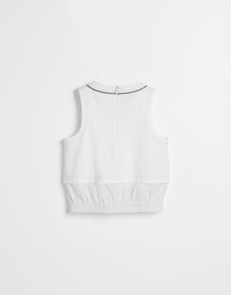 Lightweight French terry top White Girls - Brunello Cucinelli