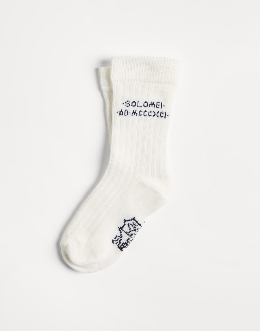Knit socks Navy Blue Boys - Brunello Cucinelli