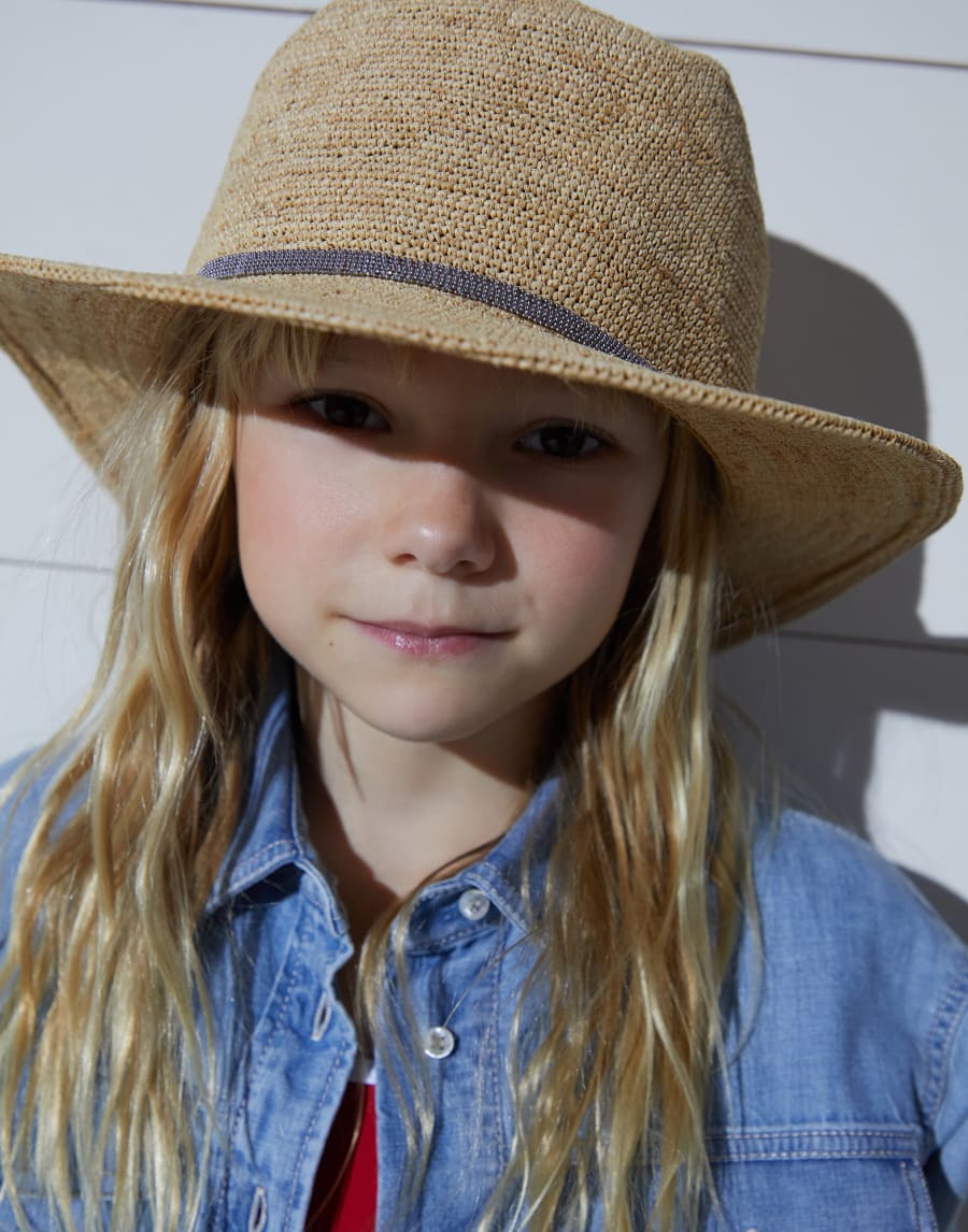 Straw hat Beige Girls - Brunello Cucinelli
