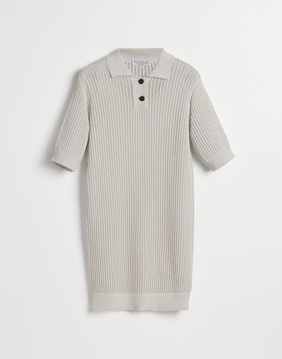 闪烁针织连衣裙 巴拿马色 女童 - Brunello Cucinelli