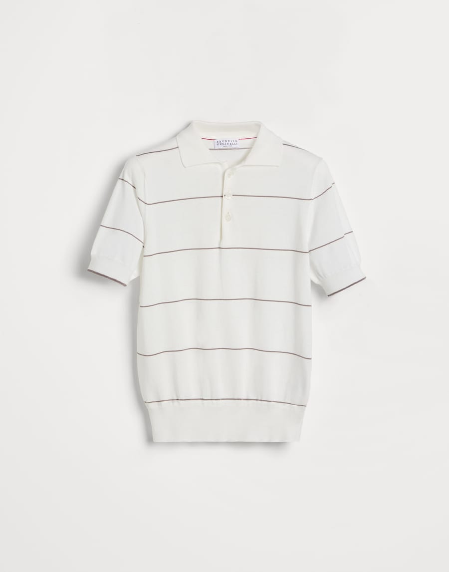 ライトウェイトニット ポロシャツ パナマ ボーイズ - Brunello Cucinelli