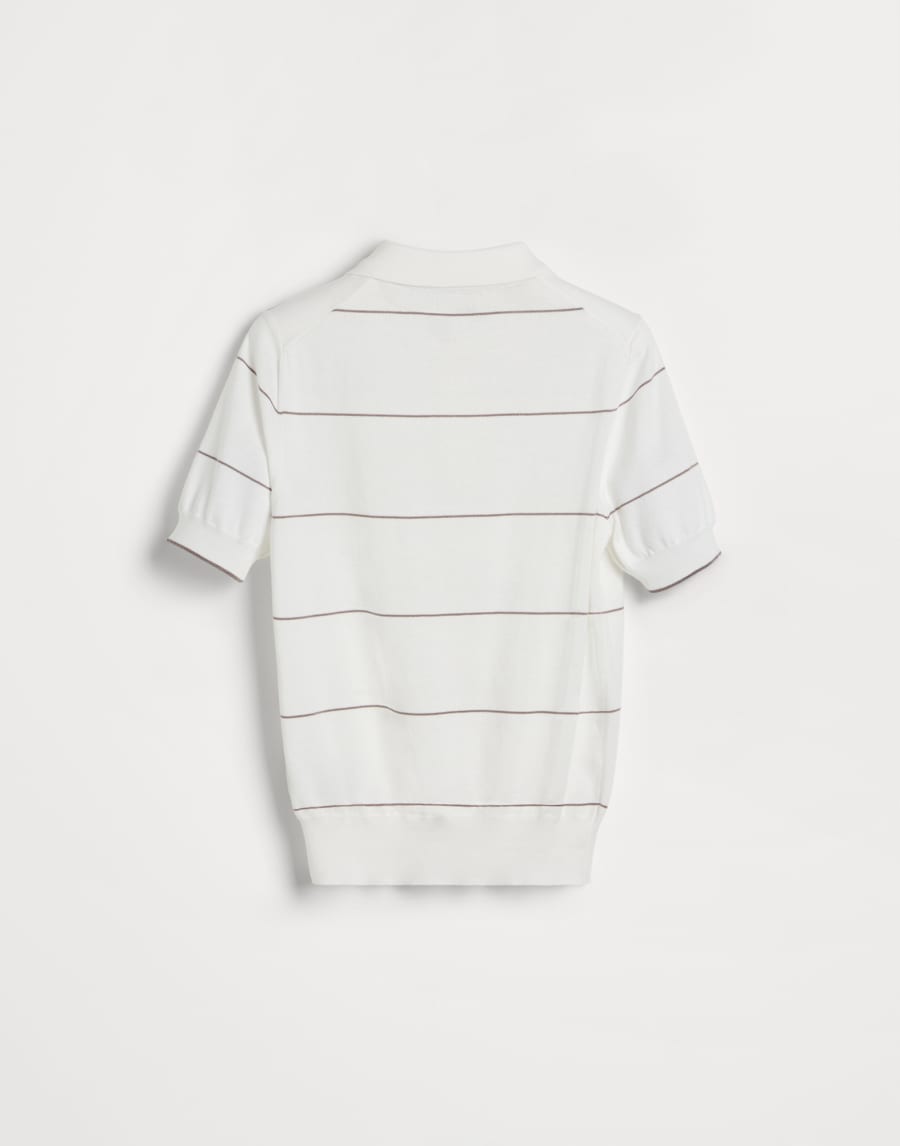 Поло из легкого трикотажа Панама Мальчики - Brunello Cucinelli