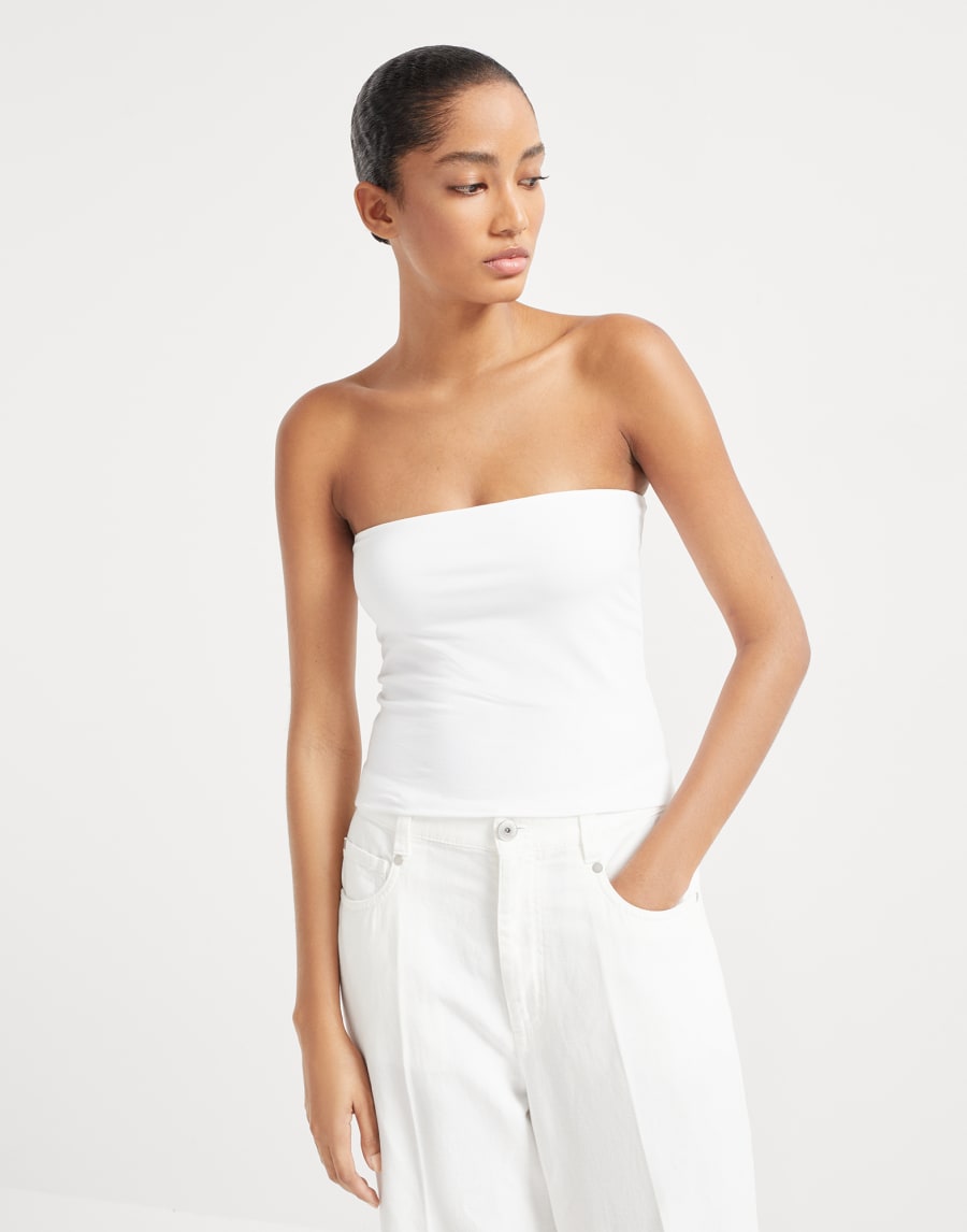 Bandeau top White Woman - Brunello Cucinelli