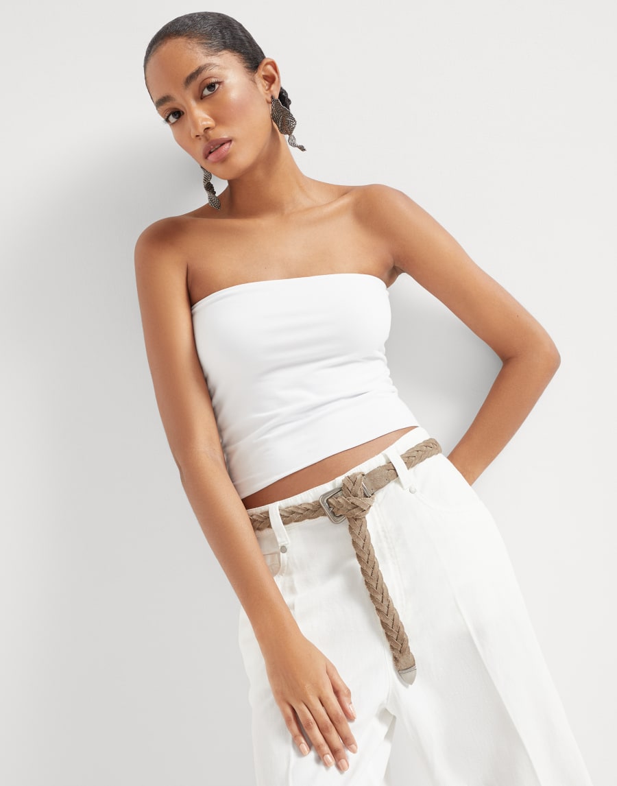 Bandeau top White Woman - Brunello Cucinelli