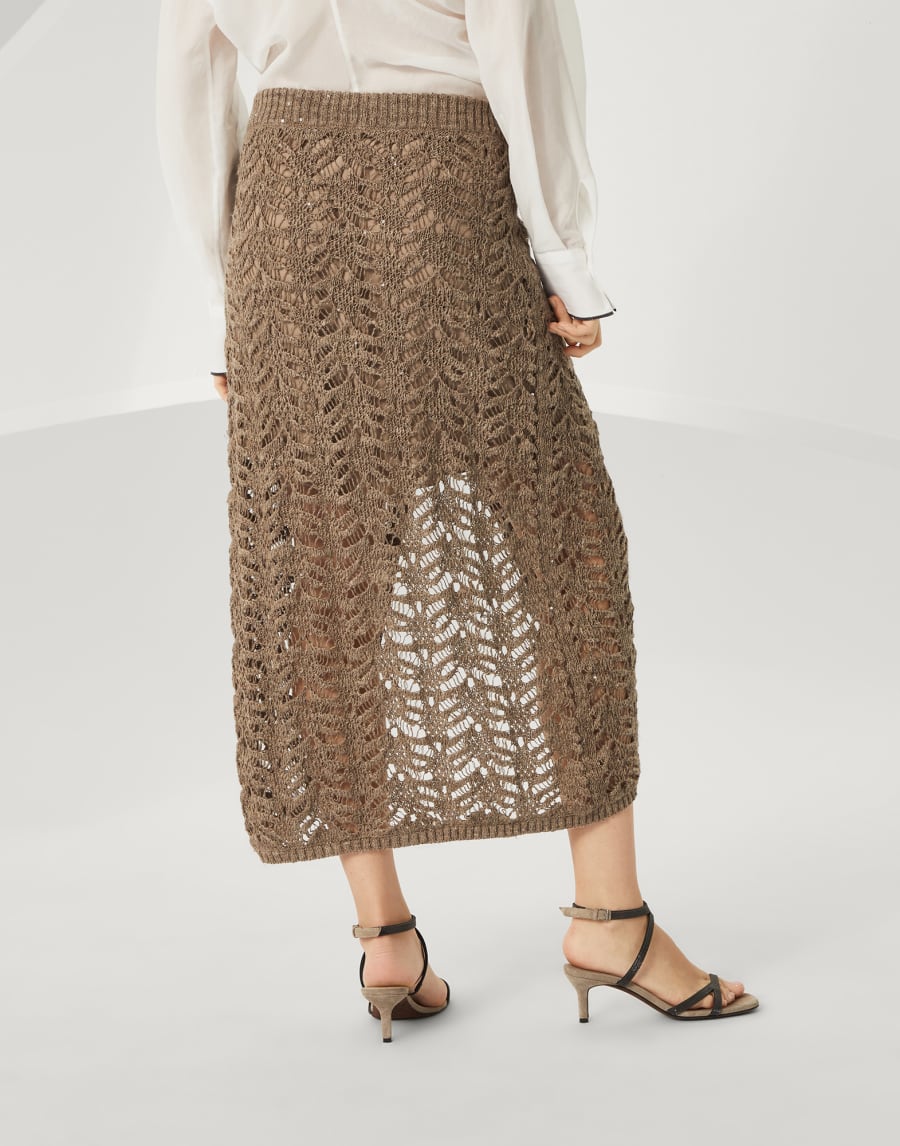 Юбка Foliage Lace Светло-Коричневый Женщина - Brunello Cucinelli