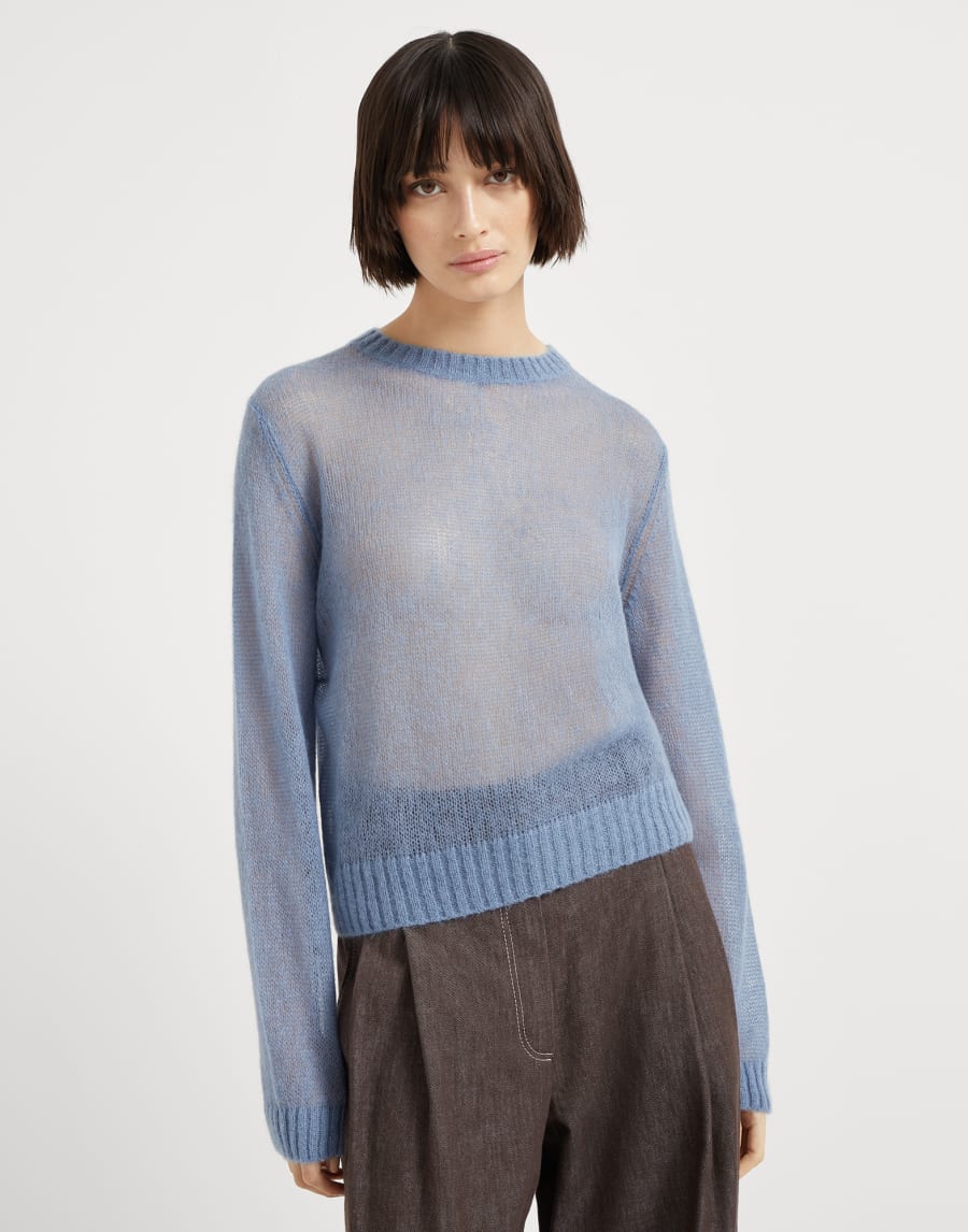 Maglia in mohair e lana Avio Donna - Brunello Cucinelli