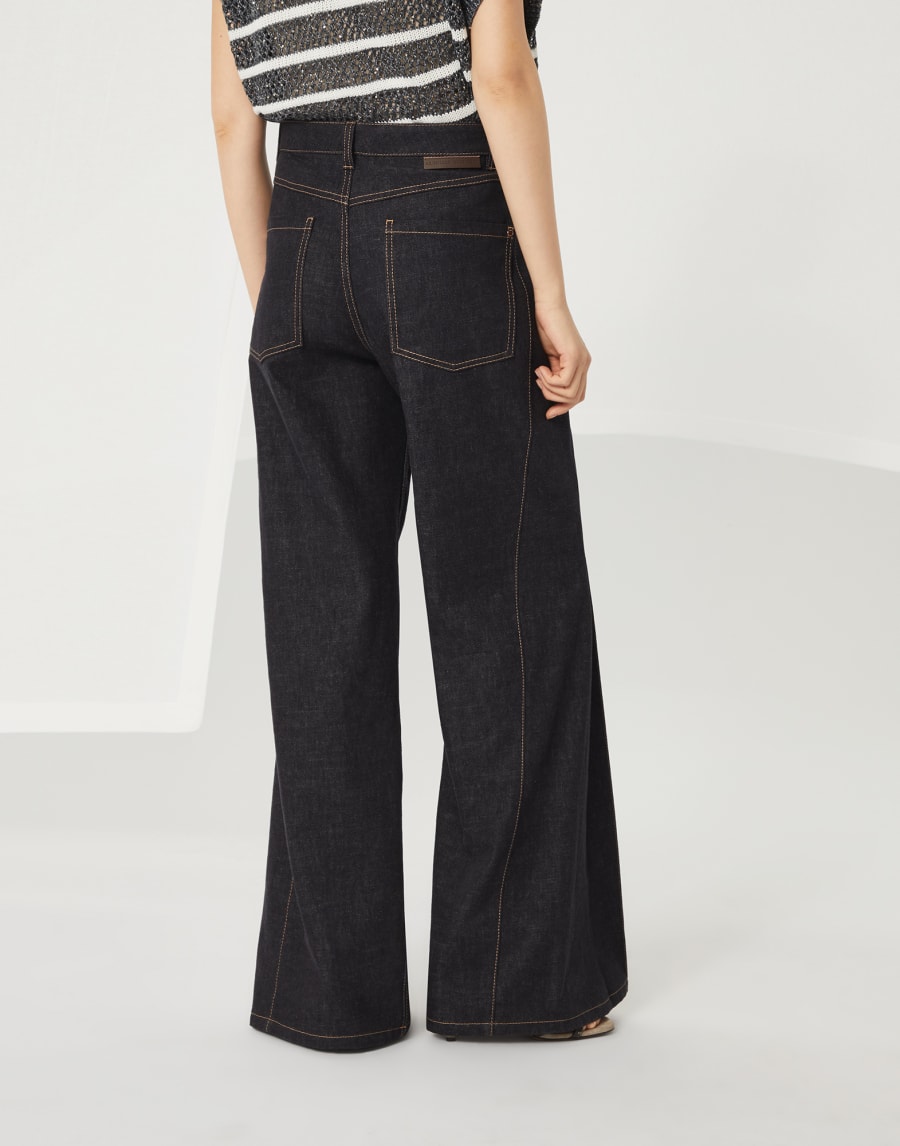 ルーズフレア トラウザーズ ダークデニム レディース - Brunello Cucinelli