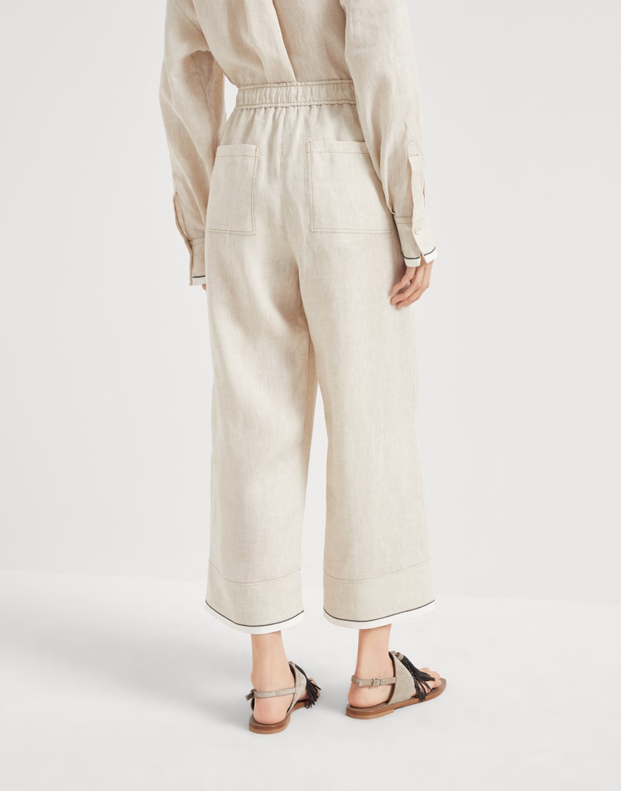 Baggy Crop trousers Yuta Woman - Brunello Cucinelli