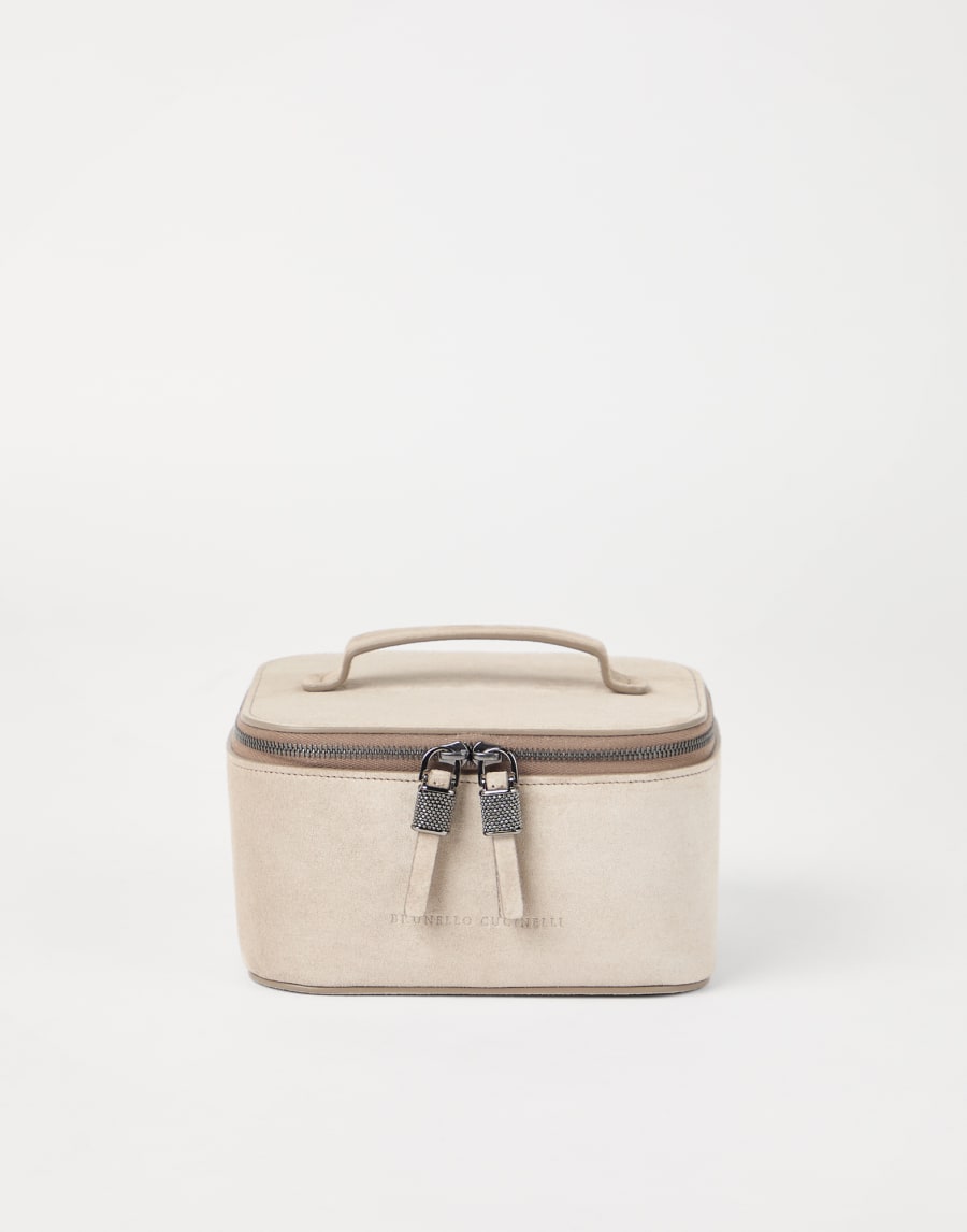 Suede jewelry box Buff Woman - Brunello Cucinelli