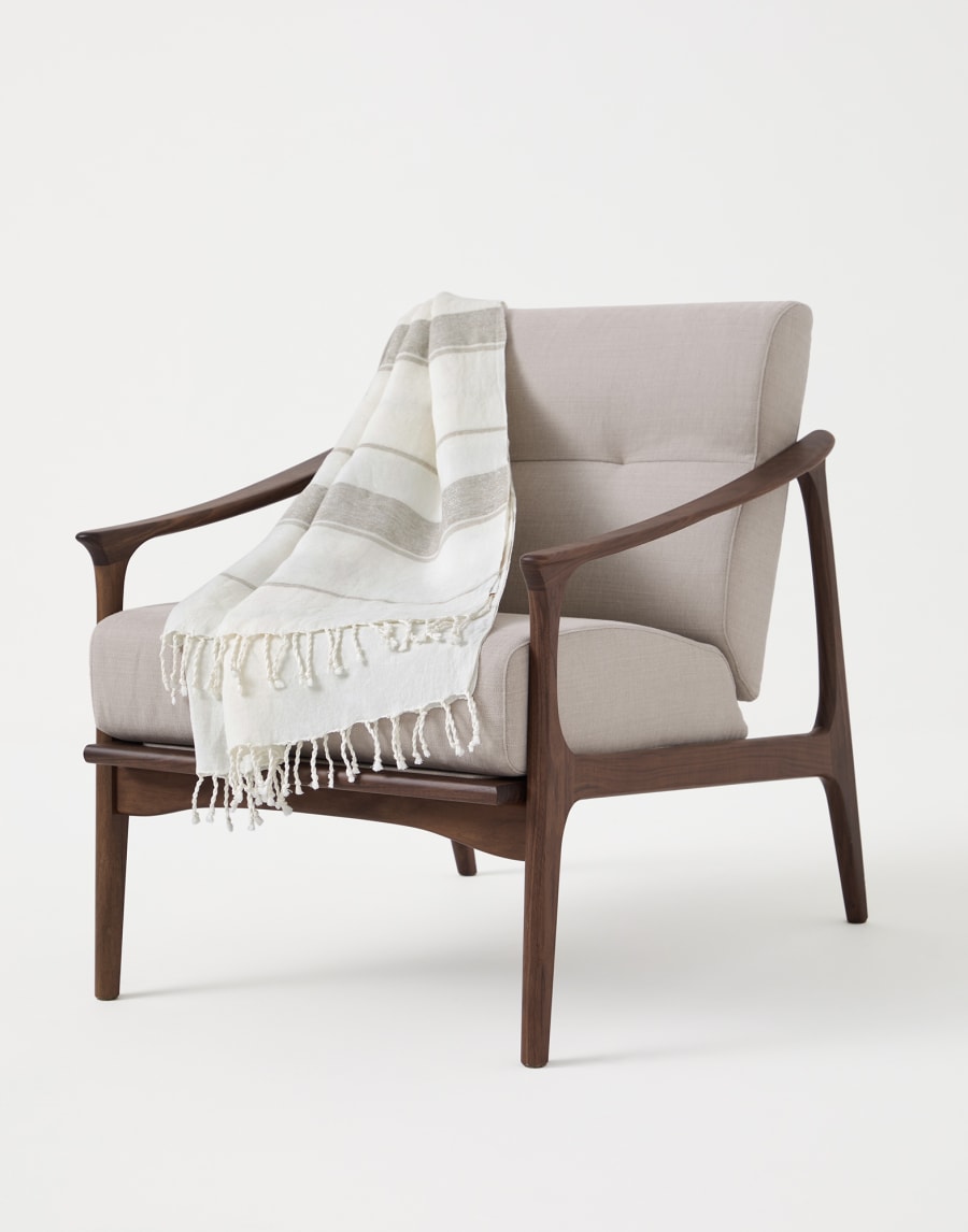 薄盖毯 浆土色 生活风格 - Brunello Cucinelli