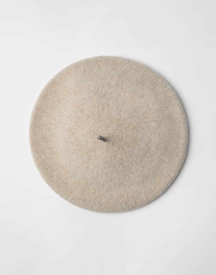 Wool beret Pearl Woman - Brunello Cucinelli
