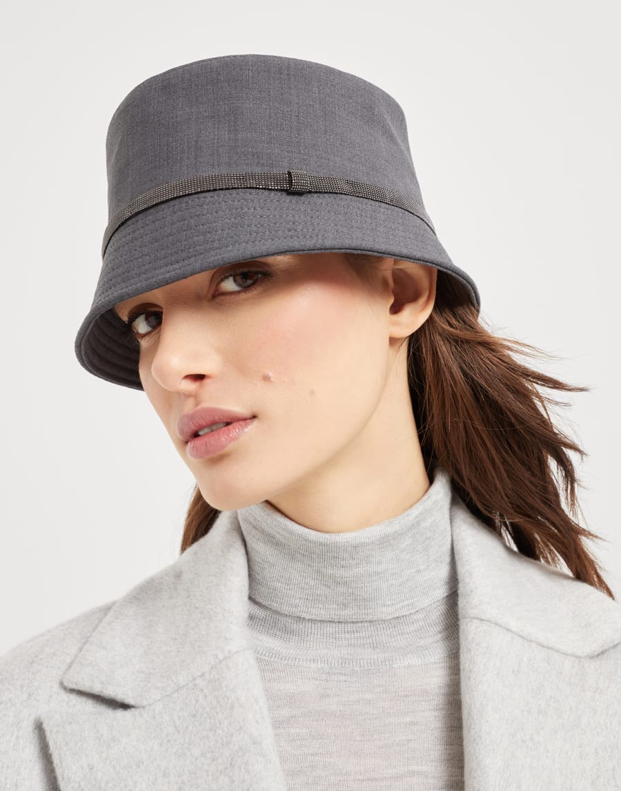Bucket hat Lignite Grey Woman - Brunello Cucinelli