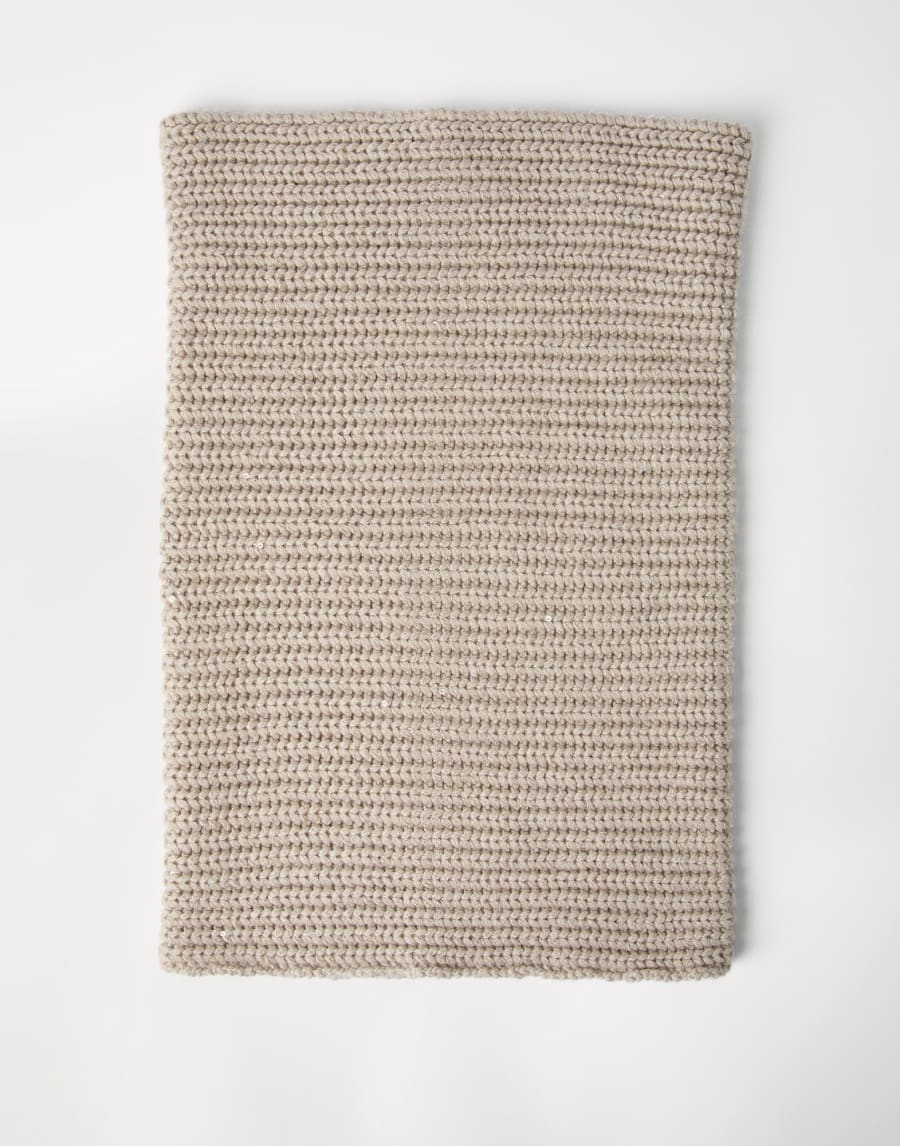 Dazzling neck warmer Beige Woman - Brunello Cucinelli