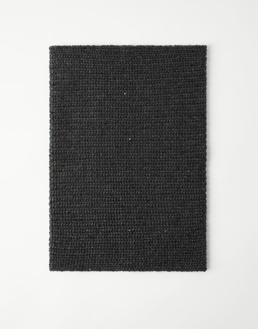 Dazzling neck warmer Lignite Grey Woman - Brunello Cucinelli