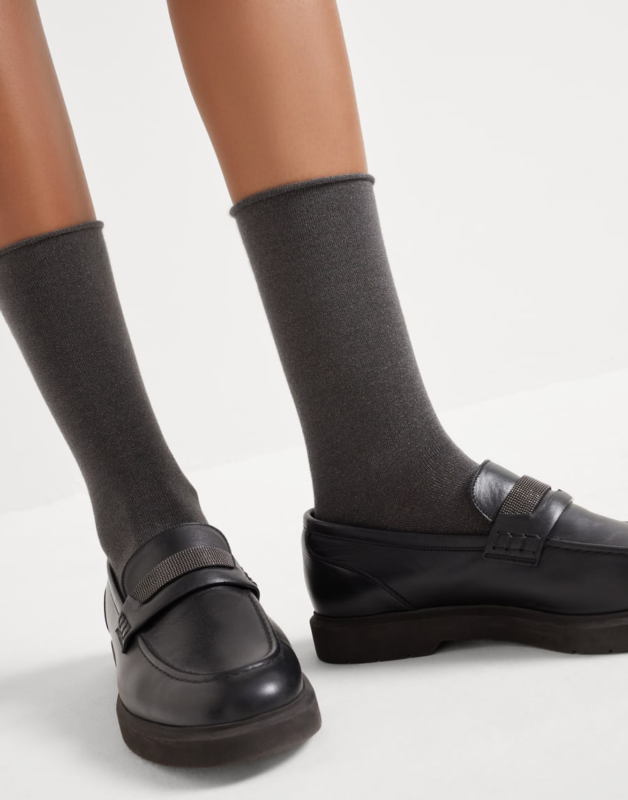 Cashmere knit socks Lead Woman - Brunello Cucinelli