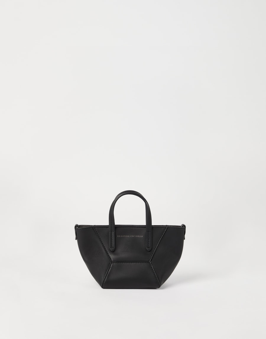 Calfskin mini BC Duo bag Black Woman - Brunello Cucinelli