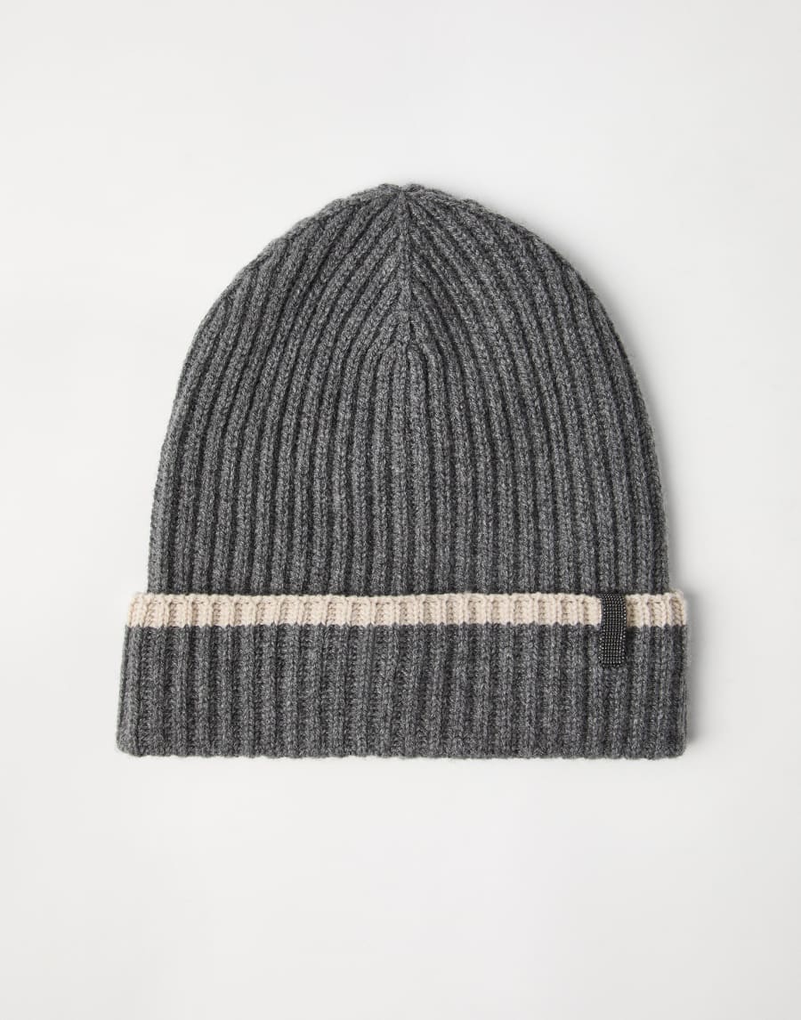 Knit beanie Lead Woman - Brunello Cucinelli