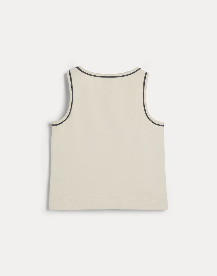 Lightweight French terry top White Girls - Brunello Cucinelli