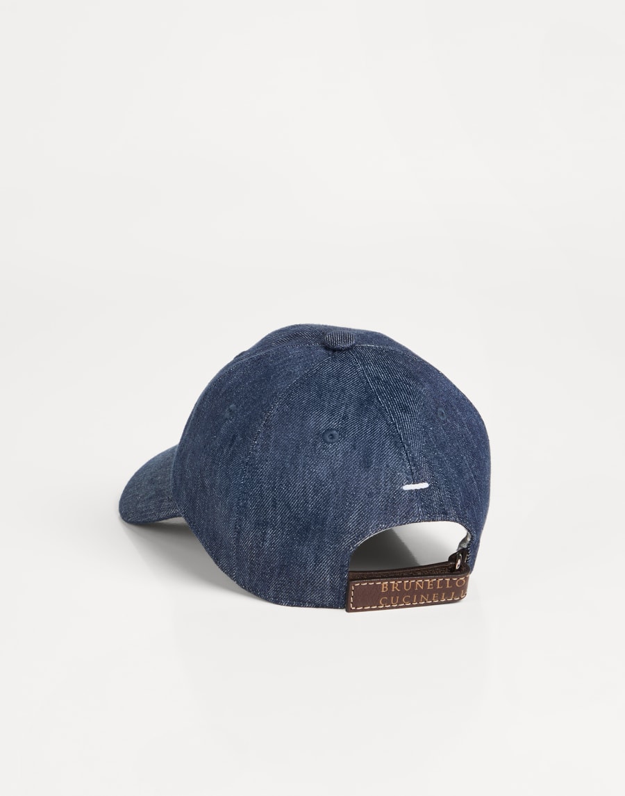 Бейсболка с вышивкой Синий Мальчики - Brunello Cucinelli