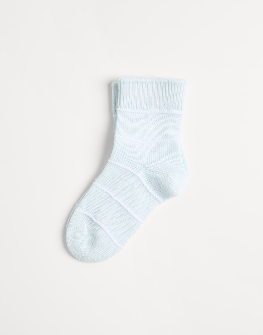 Bernie Baby socks Sky Blue Baby - Brunello Cucinelli