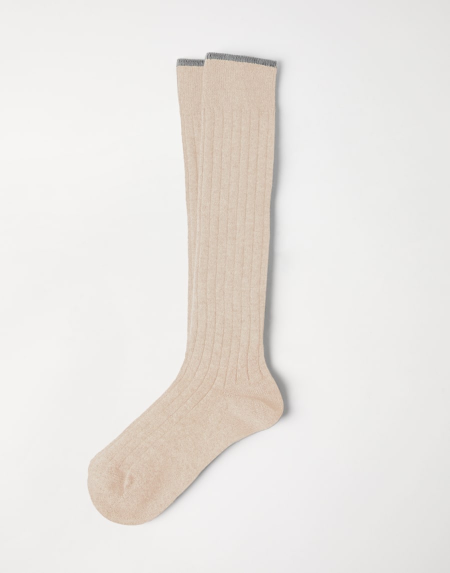 Rib knit socks Sand Man - Brunello Cucinelli