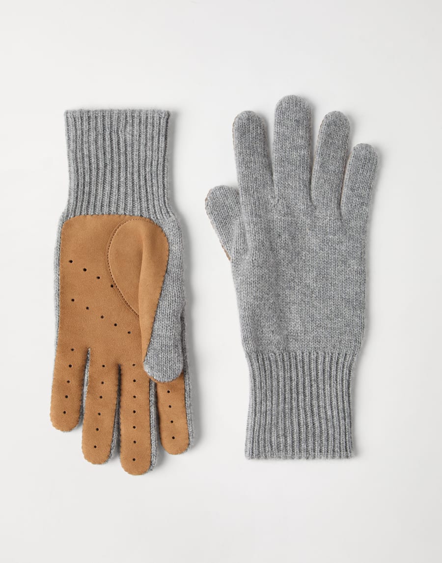 Cashmere gloves Grey Man - Brunello Cucinelli
