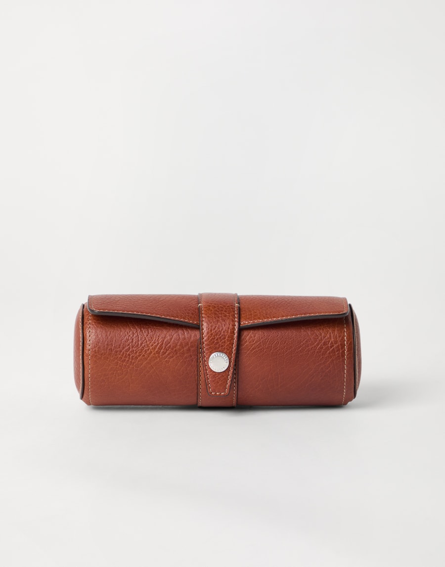 Calfskin watch case Copper Man - Brunello Cucinelli