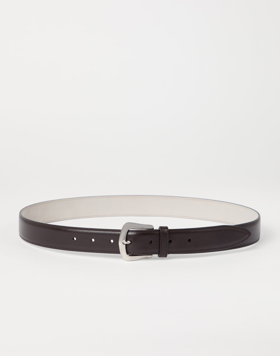 Calfskin belt Brown Man - Brunello Cucinelli