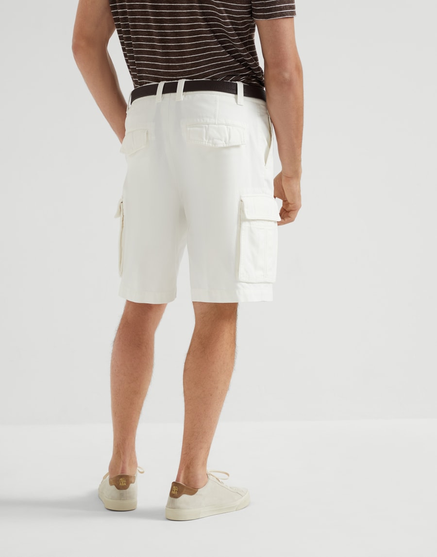 Bermuda shorts with cargo pockets White Man - Brunello Cucinelli