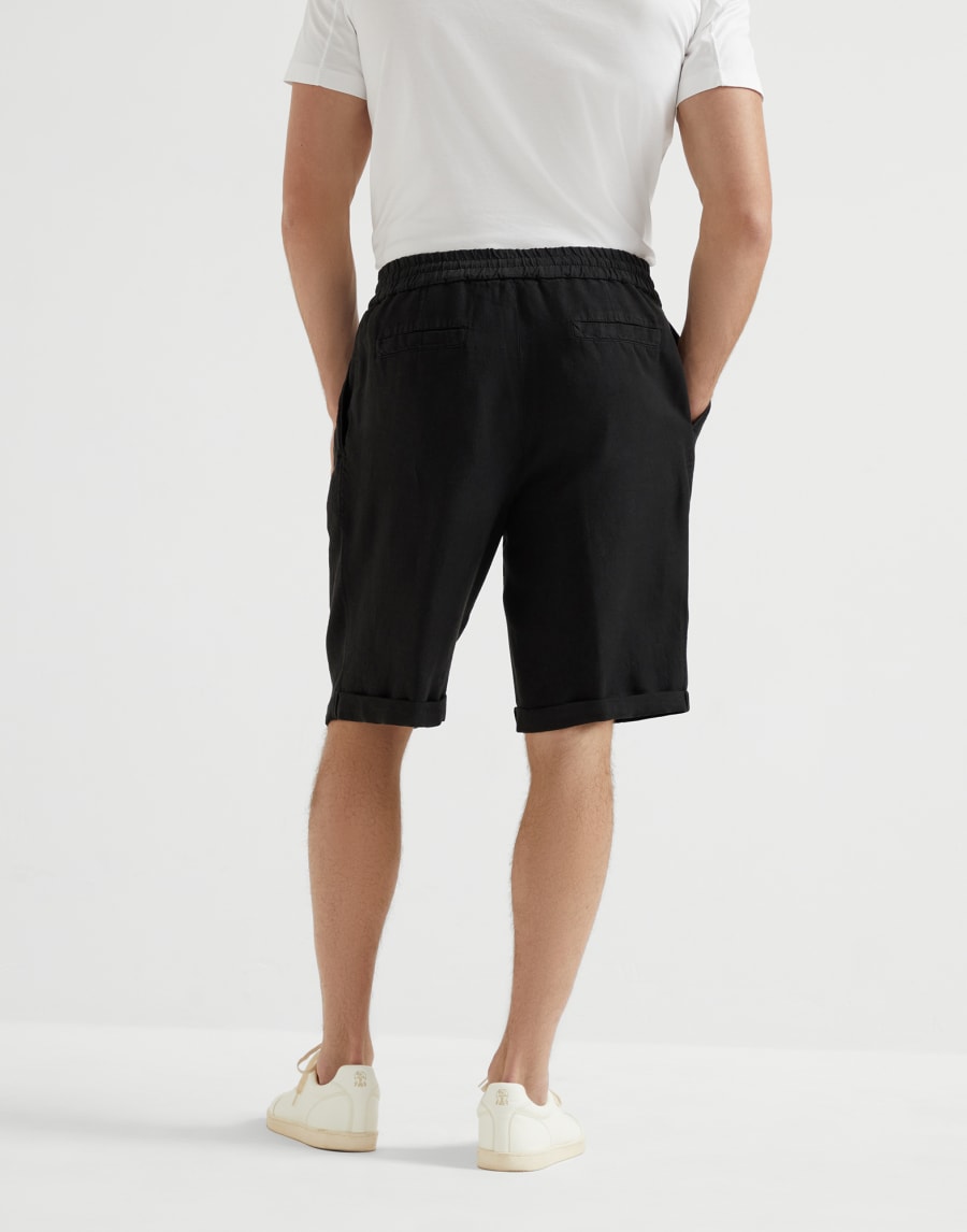 Bermuda shorts with drawstring Black Man - Brunello Cucinelli