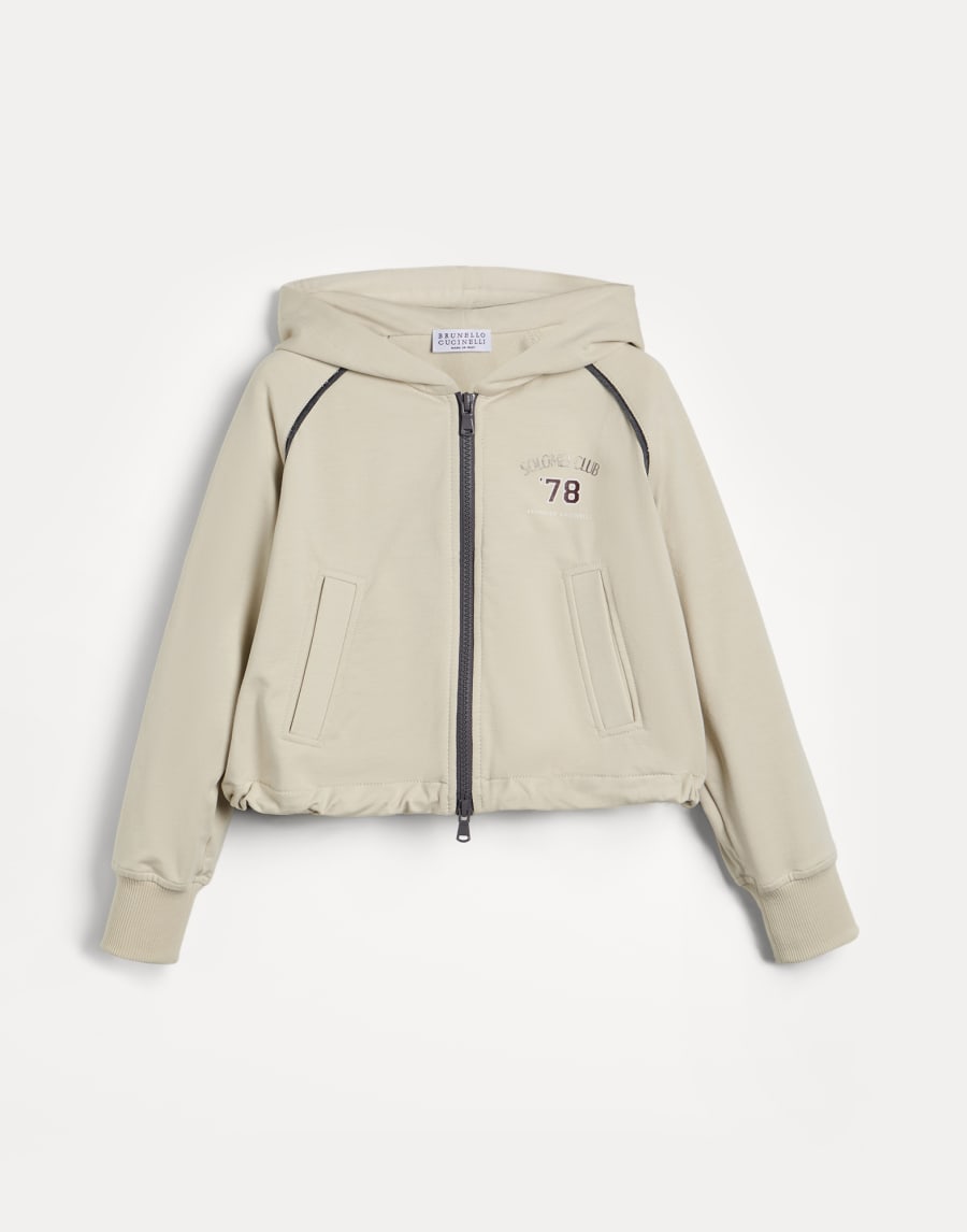 Lightweight French terry sweatshirt White Girls - Brunello Cucinelli