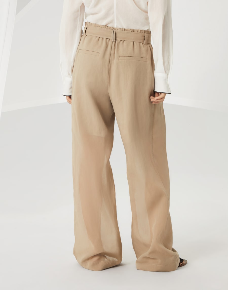 Explorer Track trousers Beige Woman - Brunello Cucinelli