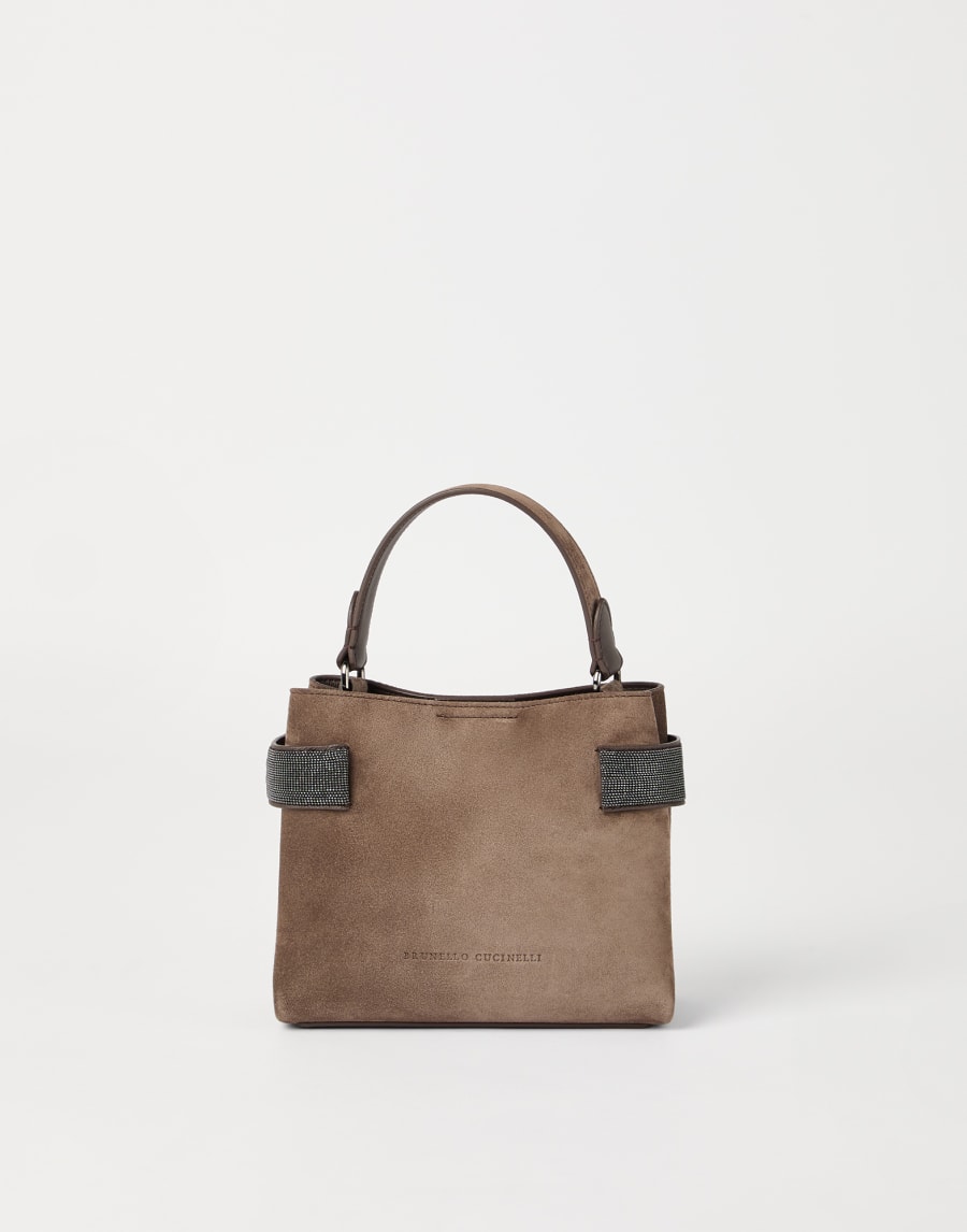 Small Top-Handle Essence bag Brown Woman - Brunello Cucinelli