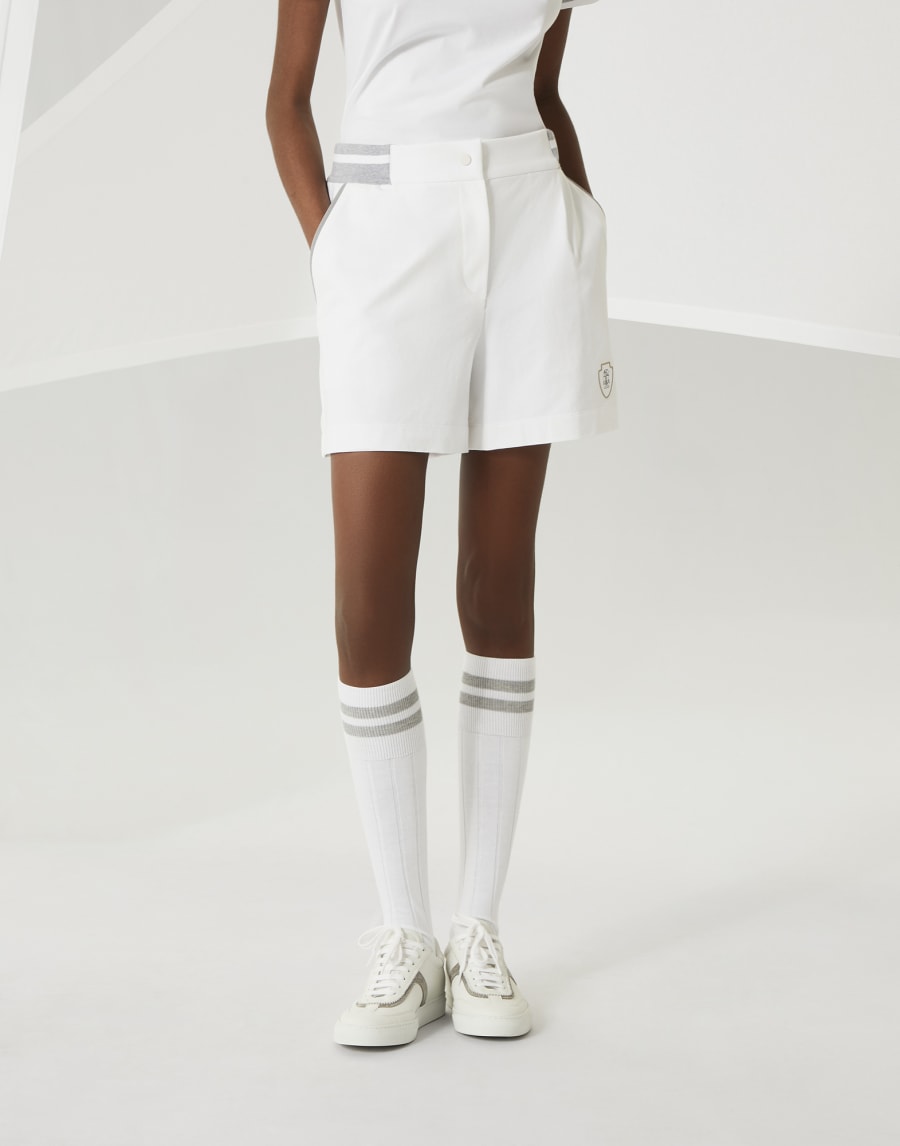 ライトウェイトスウェット ショートパンツ ホワイト レディース - Brunello Cucinelli