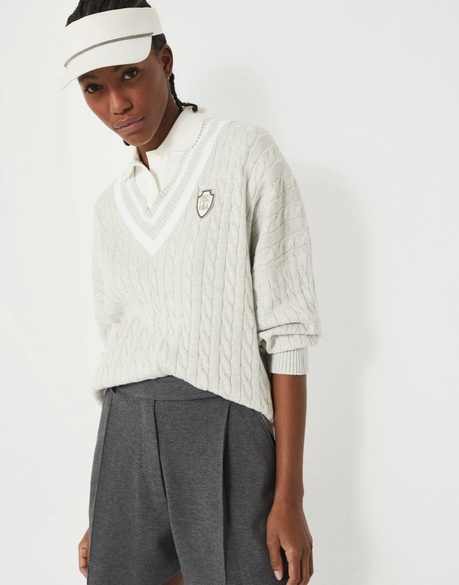 Maglia con logo Nuvola Donna - Brunello Cucinelli