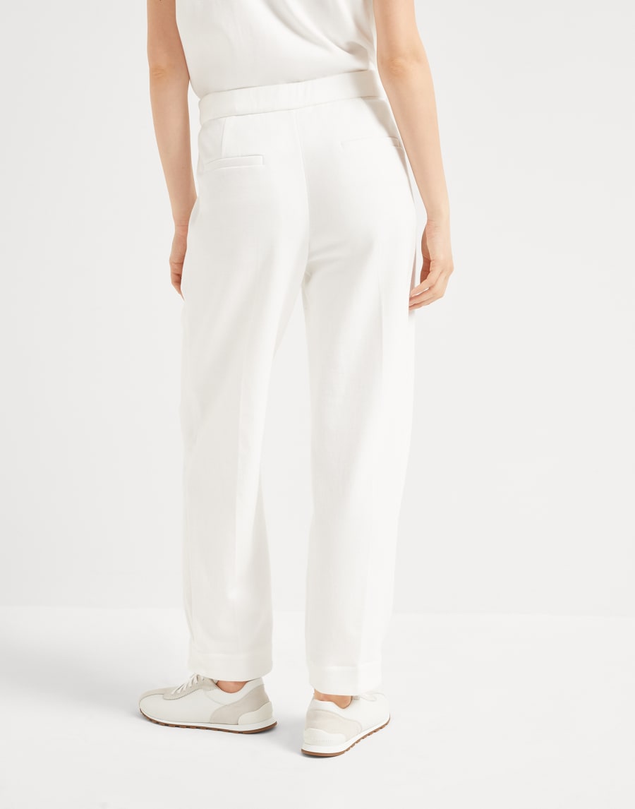 Брюки Sartorial Baggy Белый Женщина - Brunello Cucinelli