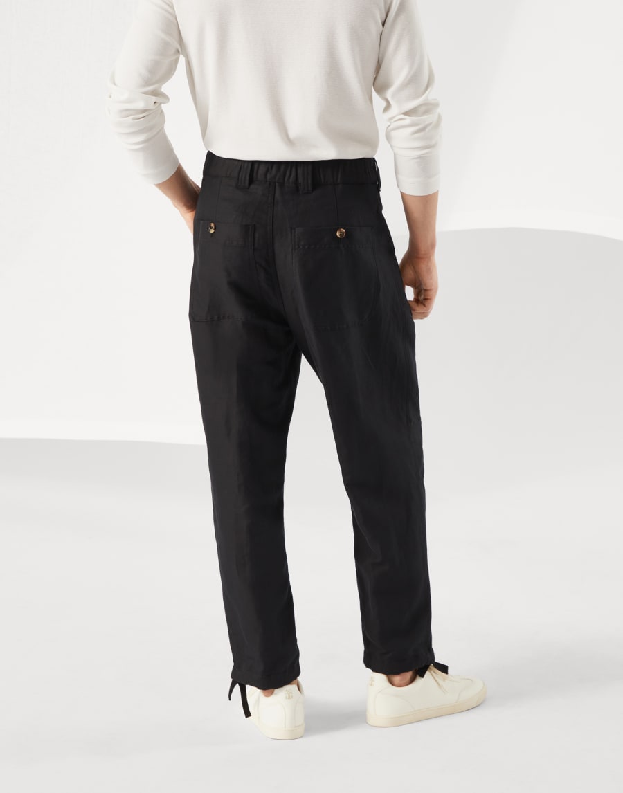 Pantalón de dril Negro Hombre - Brunello Cucinelli