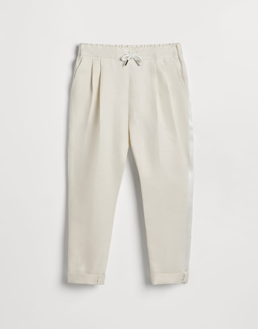 Tuxedo trousers White Boys - Brunello Cucinelli
