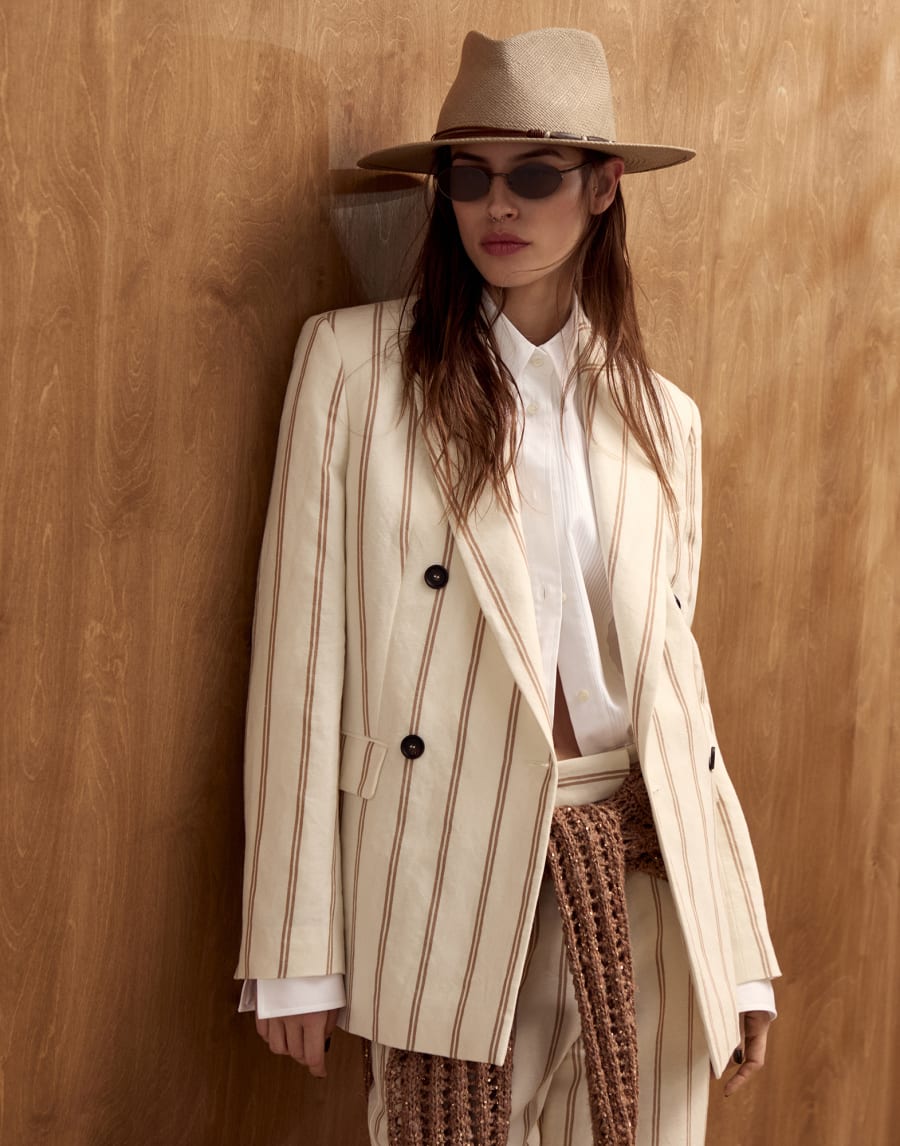 钛材太阳眼镜 哑灰色 眼镜 - Brunello Cucinelli